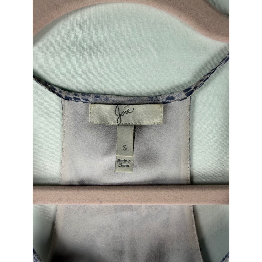 Joie Snakeskin Print Halter Mini Dress Blue Pleated Racerback‎ Small - Picture 4 of 9